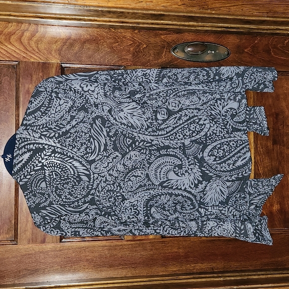 Maurices-Gray Paisley Burnout Flyaway Jacket- Medium - Picture 3 of 3